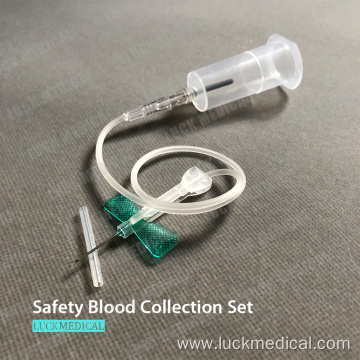 Safety Blood Collection Set with Holder Single Use